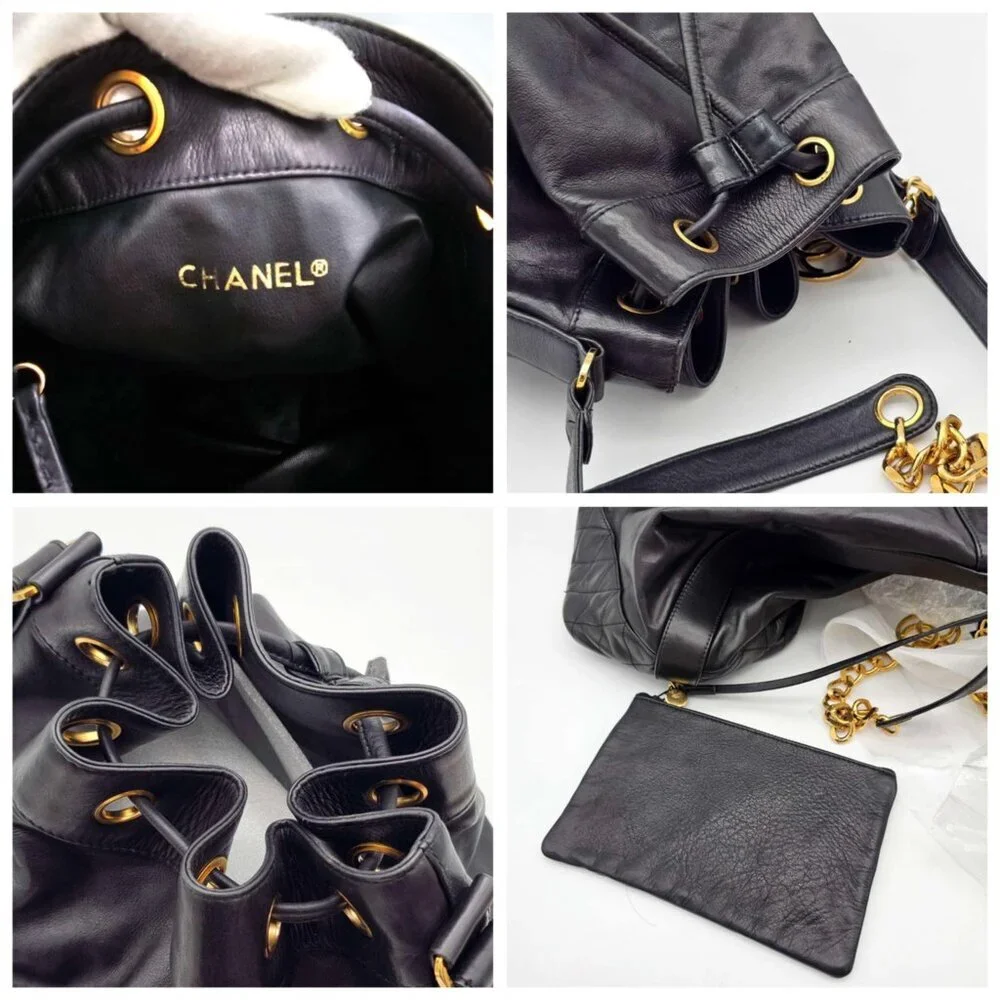 CHANEL Leather Shoulder Bag 783-042525
